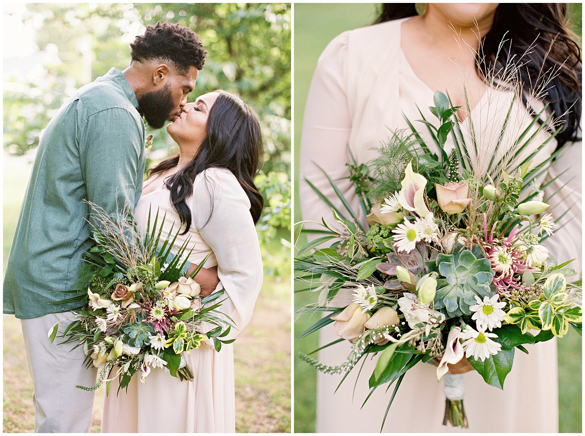l love that Stephanie brought a bouquet for her engagement photos!!